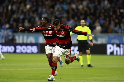 PORTO ALEGRE, RS, BRASIL, 10-05-2026: Grêmio vs Flamengo pelo campeonato Brasileiro Série A 2026, na Arena. Fotos: Jeff Botega/Agencia RBSIndexador: jeff botega<!-- NICAID(16282376) -->