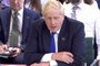 A video grab from footage broadcast by the UK Parliament's Parliamentary Recording Unit (PRU) shows Britain's Prime Minister Boris Johnson answering questions at a parliamentary Liaison Committee hearing in the House of Commons in London on July 6, 2022. - Boris Johnson on Wednesday refused to quit as British prime minister, despite a slew of resignations from his scandal-hit government, piling on pressure as he faced a grilling from angry MPs. (Photo by PRU / AFP) / RESTRICTED TO EDITORIAL USE - MANDATORY CREDIT " AFP PHOTO / PRU " - NO USE FOR ENTERTAINMENT, SATIRICAL, MARKETING OR ADVERTISING CAMPAIGNSEditoria: POLLocal: LondonIndexador: -Secao: politics (general)Fonte: PRUFotógrafo: STR<!-- NICAID(15141775) -->