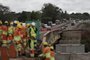 Estrela, RS, Brasil, 15-09-2023: Congestionamento na BR-386 devido à bloqueio parcial de pontes sobre o arroio Boa Vista. Estrutura passa por avaliação após a enchente. Foto: Mateus Bruxel / Agência RBS<!-- NICAID(15540474) -->