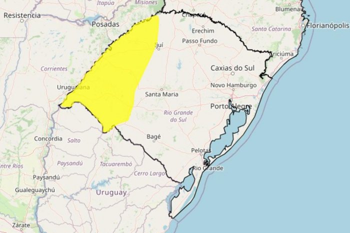 Instuto Nacional de Meteorologia (Inmet) / Reprodução