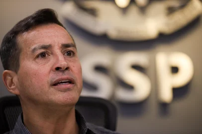 Porto Alegre, RS, Brasil - 05.06.2024: Entrevista com o Secretário de Segurança, Sandro Caron. Fotos: Duda Fortes/Agencia RBS<!-- NICAID(15781155) -->