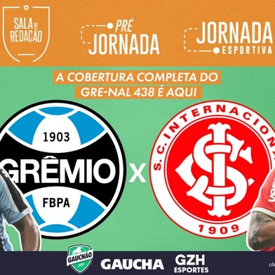 futebol, gre-nal 438, sala de redação, pré-jornada, jornada digital