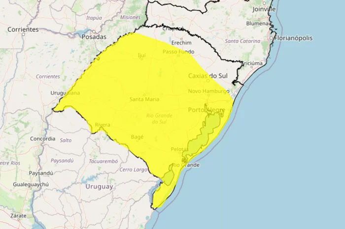 Instituto Nacional de Meteorologia (Inmet) / Reprodução