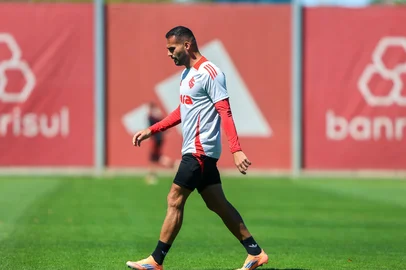 Ricardo Duarte / Inter/Divulgação Thiago Maia em treino do Inter<!-- NICAID(16199104) -->