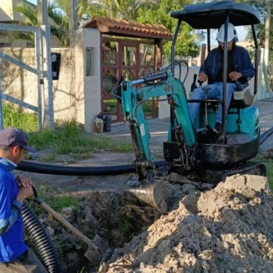 Avança obra terrestre para instalar cabo submarino que vai melhorar internet no RS<!-- NICAID(16295756) -->
