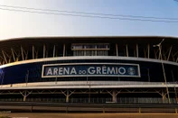 PORTO ALEGRE, RS, BRASIL, 15.08.2024: Situacão do entorno da Arena 15 dias para a volta dos jogos no estádio. Foto: Camila Hermes/Agencia RBS<!-- NICAID(15841970) -->