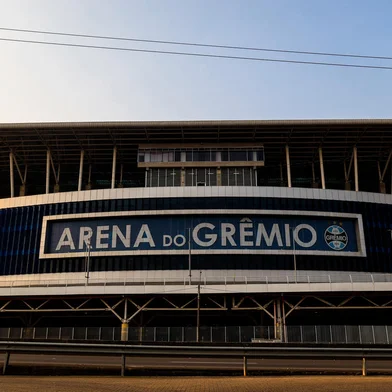 PORTO ALEGRE, RS, BRASIL, 15.08.2024: Situacão do entorno da Arena 15 dias para a volta dos jogos no estádio. Foto: Camila Hermes/Agencia RBS<!-- NICAID(15841970) -->