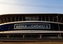 Muro da Arena do Grêmio amanhece pichado neste sábado