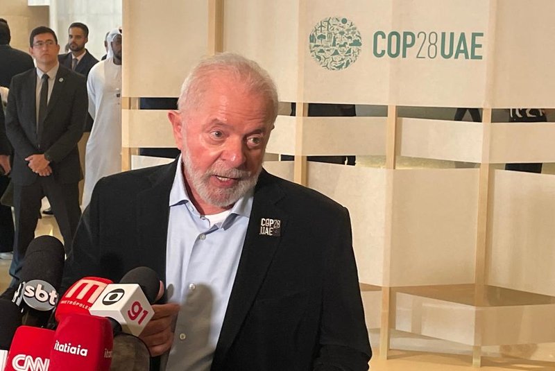 Lula na COP28 em Dubai, fala a jornalistas<!-- NICAID(15615124) -->