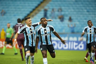 PORTO ALEGRE, RS, BRASIL - 26.01.2022 - O Grêmio recebe o Caxias, na Arena, em jogo válido pela 1ª rodada do Campeonato Gaúcho de 2022. (Foto: Jefferson Botega/Agencia RBS)Indexador: Jeff Botega<!-- NICAID(14999728) -->