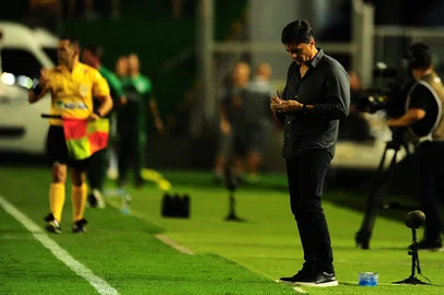 CAXIAS DO SUL, RS, BRASIL, 05/02/2025. Juventude x Grêmio, jogo válido pela quinta rodada do Campeonato Gaúcho 2025 (Gauchão SuperBet) e realizado no estádio Alfredo Jaconi. (Porthus Junior/Agência RBS)Indexador: BTK                             <!-- NICAID(15970097) -->