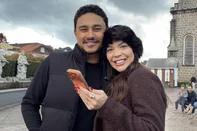 Dia dos Namorados em Gramado. na foto, Hanna Ariel Teixeira e o namorado, Eduardo Oliveira, de Minas Gerais<!-- NICAID(16304919) -->