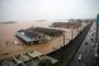 PORTO ALEGRE, RS, BRASIL - 22/11/2023 - Imagens do Cais Mauá com inundação. FOTO: ANSELMO CUNHA, AGÊNCIA RBS<!-- NICAID(15605395) -->