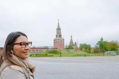 Primeira-dama do Brasil, Janja da Silva, em Moscou.<!-- NICAID(16035288) -->