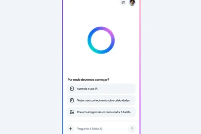 A Meta lançou nesta segunda-feira (11)  no Brasil. O aplicativo de inteligência artificial da Meta. A ferramenta utiliza a IA já utilizada no WhatsApp, Instagram, Facebook e Messenger em uma plataforma independente.c<!-- NICAID(16098721) -->