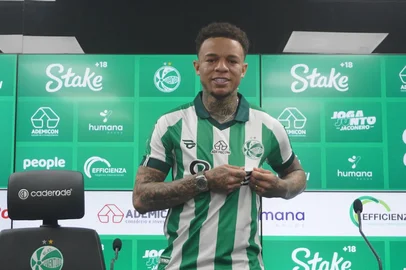 Juventude apresenta dois reforços pra sequência de Brasileirão 2025. Na foto: Rafael Bilu, atacante.<!-- NICAID(16076597) -->