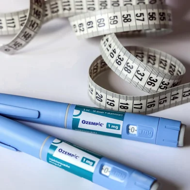 Ozempic Insulin injection pen or insulin cartridge pen for diabetics.Caneta injetora de insulina Ozempic. Foto: Natalia / stock.adobe.comFonte: 607416689<!-- NICAID(15718081) -->