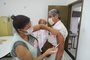 Ex-governador Olívio Dutra (79) e Dona Judite (77)Receberam a 1° dose da vacina contra o Corona Vírus na tarde de hoje, às 13h30, em São Luiz Gonzaga, no Posto Duque de Caxias.