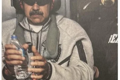 Presidente Venezuelano, Nicolas Maduro em poder do Exército Americano - Foto/reprodução  <!-- NICAID(16197358) -->