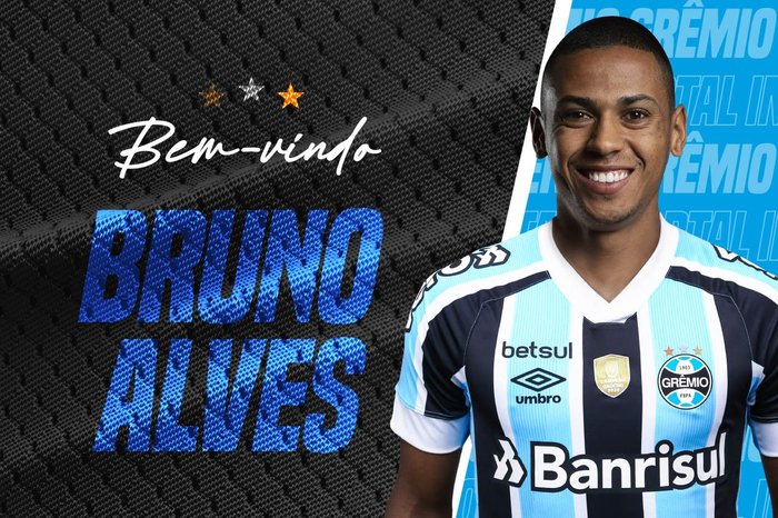 Grêmio anuncia oficialmente a contratação do zagueiro Bruno Alves
