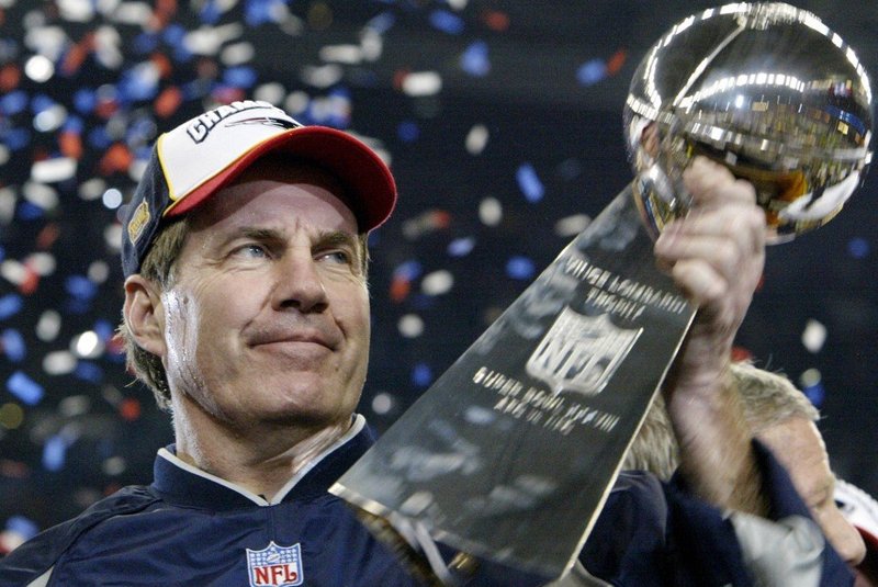Bill Belichick venceu seis títulos de Super Bowl pelo New England Patriots.