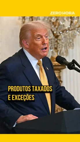 Produtos taxados pelos EUA e exceções