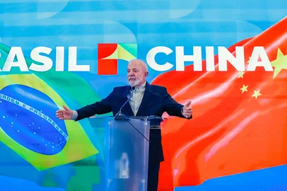 14.05.2025 - Presidente da RepÃºblica, Luiz InÃ¡cio Lula da Silva, durante coletiva de imprensa. Pequim - China. â¨â¨Foto: Ricardo Stuckert / PR<!-- NICAID(16036463) -->
