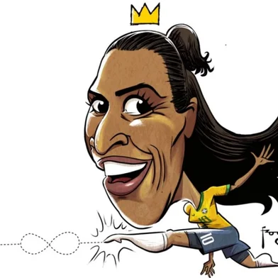 04/08/2023 - FRASES DA SEMANA, a atacante Marta, da Seleção Brasileira de Futebol Feminino (CBF). ARTE: Gilmar Fraga, Agência RBS<!-- NICAID(15501602) -->