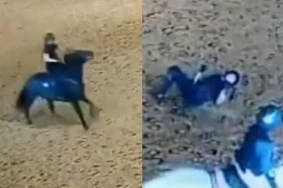 Ana Furtado cai do cavalo, quebra duas costelas e conta que a recuperação 'dói muito'<!-- NICAID(16054465) -->