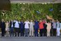 Brazil's President Luiz Inacio Lula da Silva (C, pale suit) poses for the official photo with leaders of countries attending the Amazon Summit at the Hangar Convention Centre in Belem, Para State, Brazil, on August 9, 2023. Eight South American countries agreed Tuesday to launch an alliance to fight deforestation in the Amazon, vowing at a summit in Brazil to stop the world's biggest rainforest from reaching "a point of no return." The closely watched summit of the Amazon Cooperation Treaty Organization (ACTO) adopted what host country Brazil called a "new and ambitious shared agenda" to save the rainforest, a crucial buffer against climate change that experts warn is being pushed to the brink of collapse. (Photo by Evaristo SA / AFP)Editoria: POLLocal: BelémIndexador: EVARISTO SASecao: diplomacyFonte: AFPFotógrafo: STF<!-- NICAID(15505381) -->