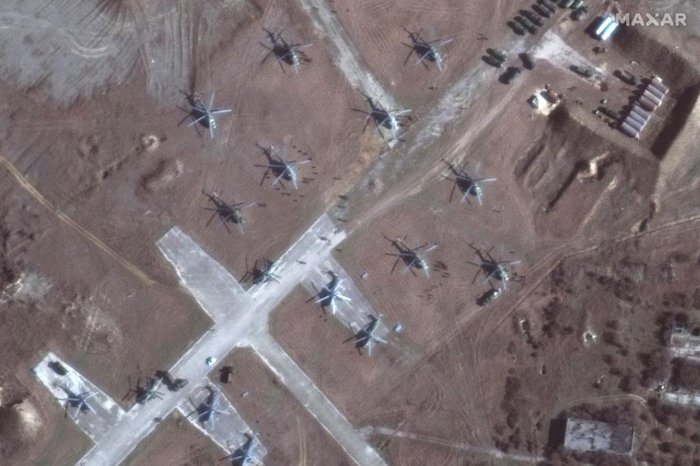 Satellite image ©2022 Maxar Tech / AFP