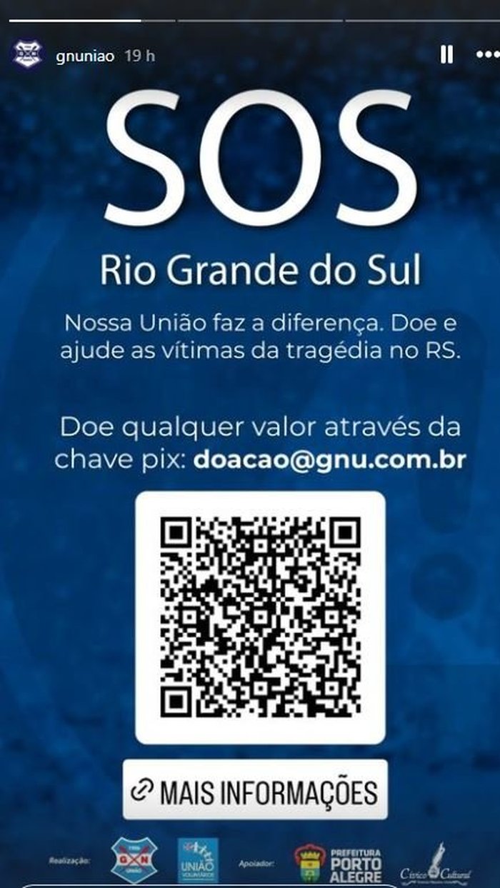 Divulgação / Instagram @gnuniao Divulgação / Instagram @gnuniao