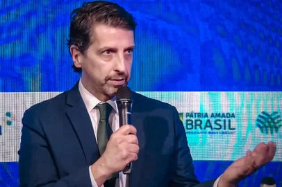 Ministro do Meio Ambiente, Joaquim Leite, na Conferência do Clima, COP26, em Glasgow.<!-- NICAID(14939620) -->