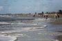 TRAMANDAÍ, RS, BRASIL - 2024.01.25 - Ambiental na beira da praia, em Tramandaí. Mesmo com dia bom, poucas pessoas ocupam as areias de Tramandaí cedo da manhã. (Foto: André Ávila/ Agência RBS)Indexador: Andre Avila<!-- NICAID(15659831) -->
