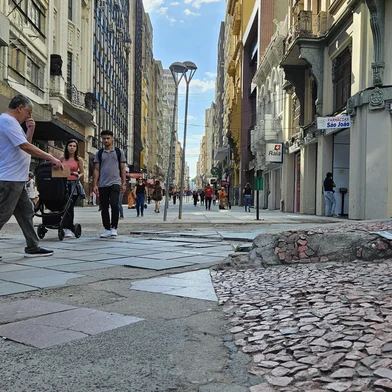 Obras na Rua dos Andradas serão retomadas. Fotos: Hosana Aprato / Smoi / Divulgação<!-- NICAID(15997128) -->