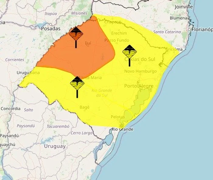 Instituto Nacional de Meteorologia (Inmet) / Reprodução Instituto Nacional de Meteorologia (Inmet) / Reprodução