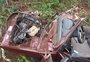 Carro parte ao meio em acidente na RS-514, em Ajuricaba