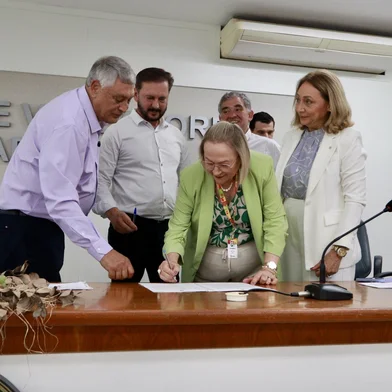 SOBRADINHO, RS, BRASIL, 15.01.2025: Ato de Assinatura de Portaria para repasse de valores para o Hospital de Sobradinho.<!-- NICAID(15954279) -->