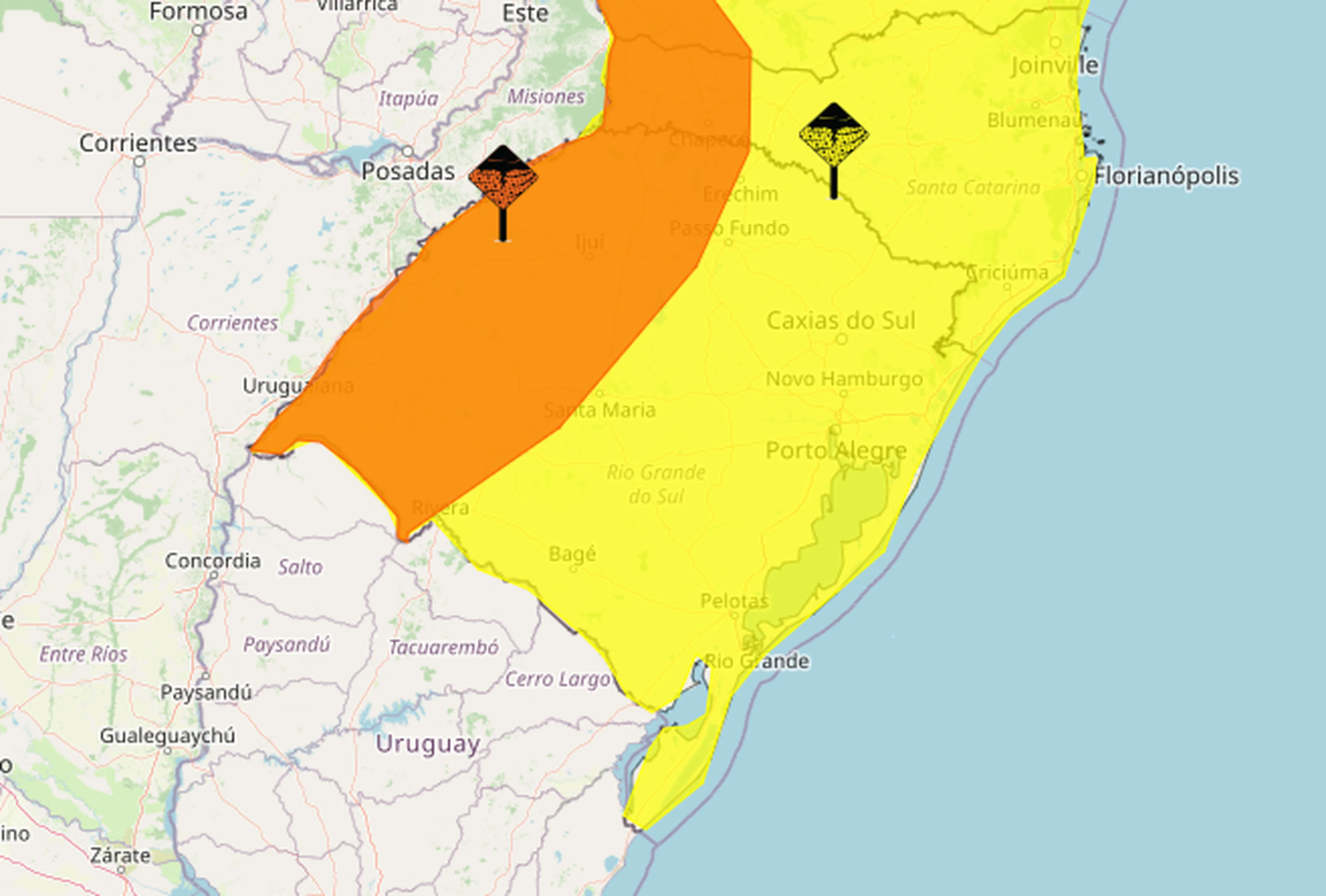 Instituto Nacional de Meteorologia (Inmet)/Reprodução