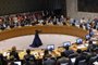 Sessão do Conselho de Segurança da ONU para discutir guerra entre Israel e Hamas, durante período em que órgão foi presidido pelo Brasil. (Photo by Michael M. Santiago / GETTY IMAGES NORTH AMERICA / Getty Images via AFP)<!-- NICAID(15584688) -->