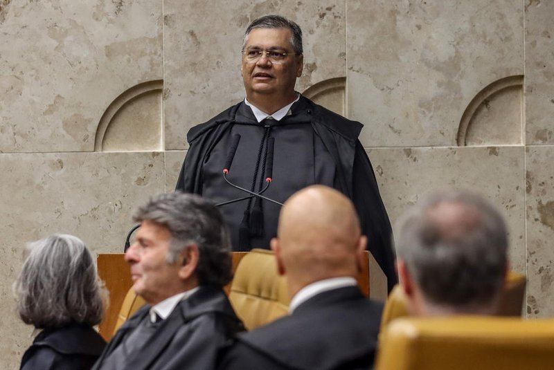 BrasÃ­lia (DF), 22/02/2024, O Supremo Tribunal Federal (STF) realiza sessÃ£o solene de posse do novo ministro da Corte, FlÃ¡vio Dino. Foto: Valter Campanato/AgÃªncia Brasil<!-- NICAID(15691554) -->