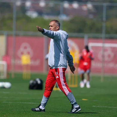 Treino do Inter no CT Parque Gigante. Na foto, o técnico Eduardo Baptista.<!-- NICAID(16374599) -->