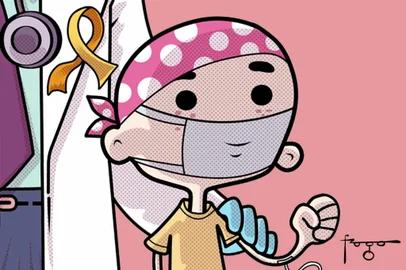 Ilustração sobre câncer infantil<!-- NICAID(14713340) -->