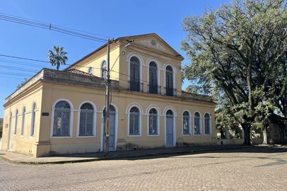 Museu municicipal de Cachoeira do Sul fica em prédio de 1864, em frente à catedral.<!-- NICAID(16144937) -->