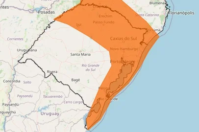A quarta-feira (11) deve ser de instabilidade e chuva intensa em algumas áreas do Rio Grande do Sul. O Instituto Nacional de Meteorologia (Inmet) emitiu alerta de tempestade com grau de severidade laranja, que indica perigo, para parte do Estado.<!-- NICAID(16241659) -->