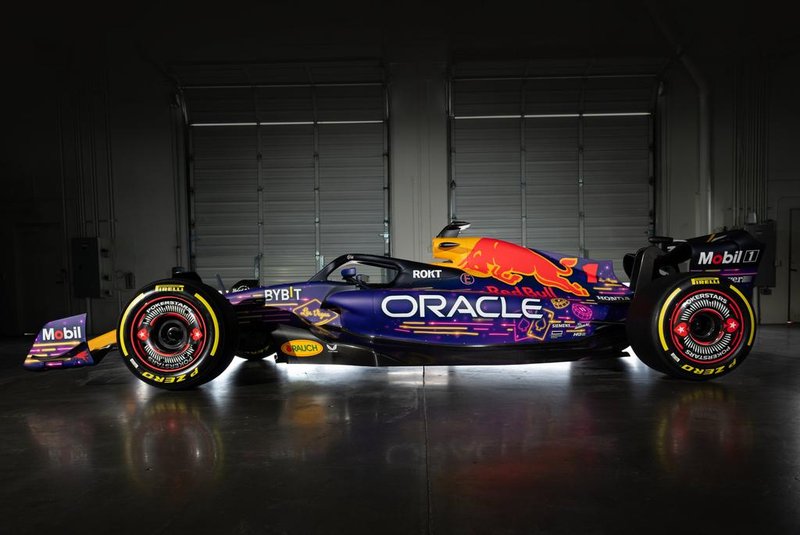 Nova pintura da Red Bull para o GP de Las Vegas.<!-- NICAID(15598292) -->