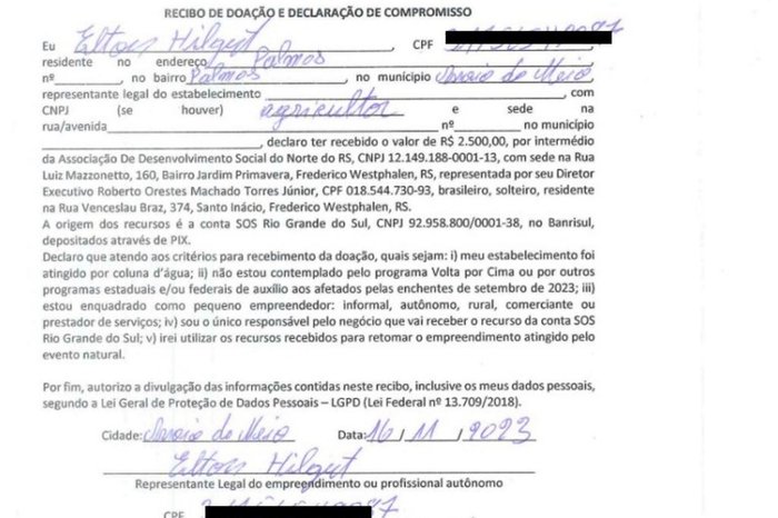 SOS Enchentes / Reprodução SOS Enchentes / Reprodução