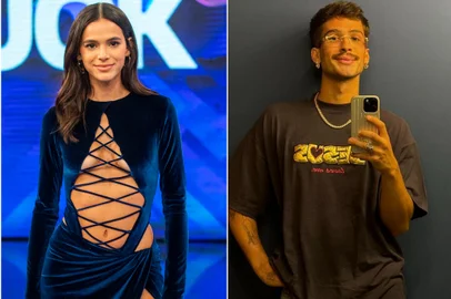 Bruna Marquezine e João Guilherme aparecem juntinhos em meio a boatos de relacionamento.<!-- NICAID(15744952) -->