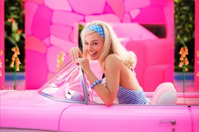 Margot Robie em cena no filme "Barbie" (2023)<!-- NICAID(15212839) -->