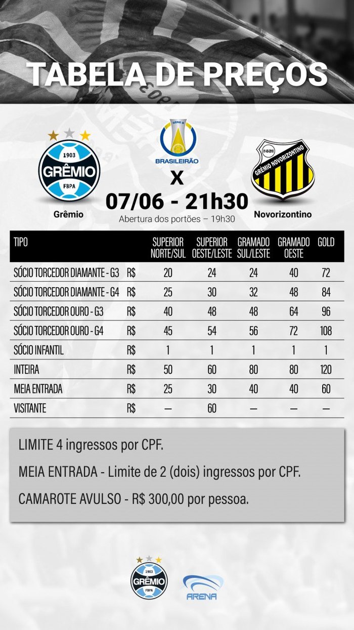 Reprodução / gremio.net Reprodução / gremio.net